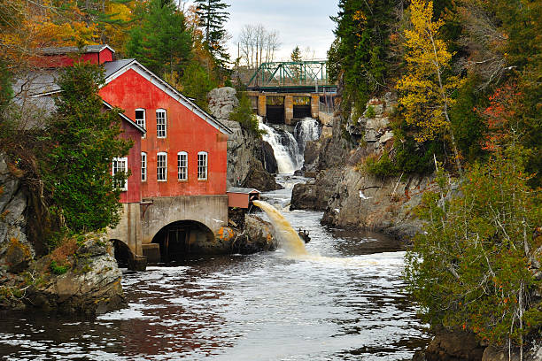 St. George Mill, New Brunswick stock photo
