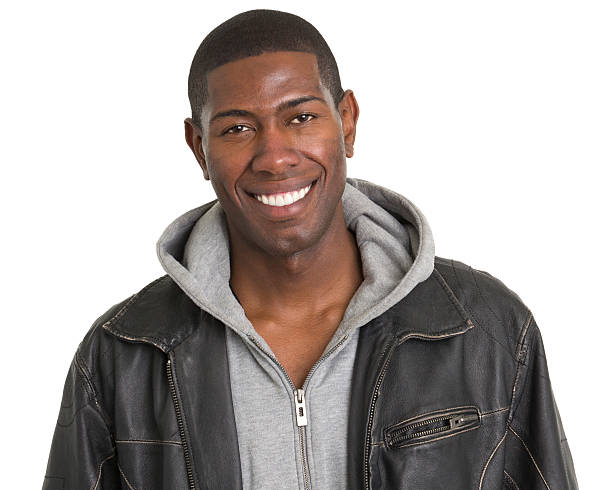 istock Man in Jacket Gives Toothy Smile 182055439