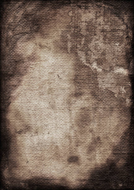 Hi-Res Burnt Artist's Coarse Primed Jute Canvas Vignette Grunge Texture stock photo