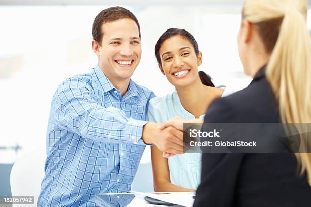 Thanks For All Your Great Advice Stock Photo - Download Image Now - Financial Advisor, Greeting, Males