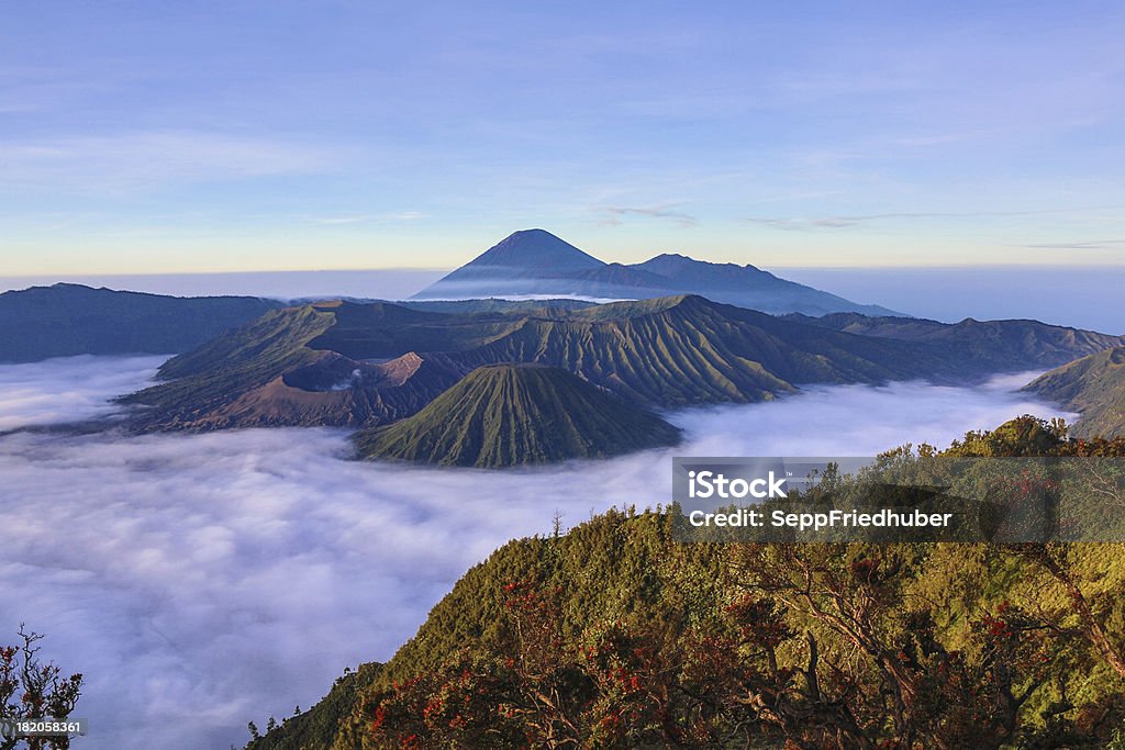 Blick auf die caldera der Bromo-Vulkan-Java, Indonesien - Lizenzfrei Aufregung Stock-Foto