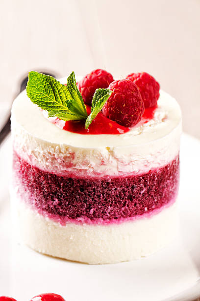 istock Delicious panna cotta with berries. 182058549