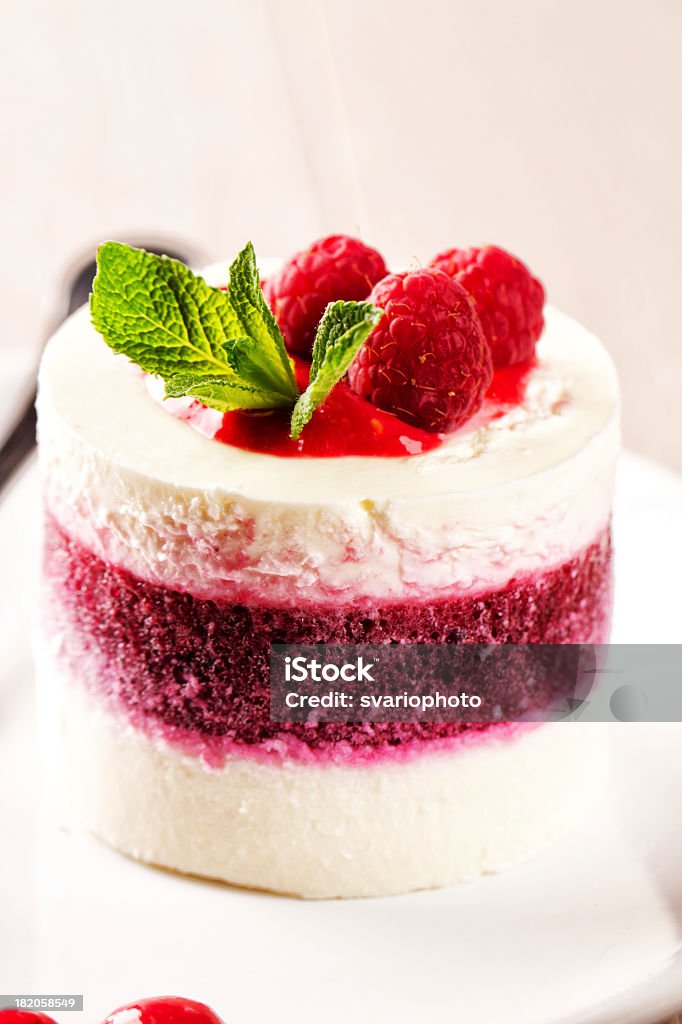 Delicioso panna cotta com bagas. - Royalty-free Alimentação Saudável Foto de stock