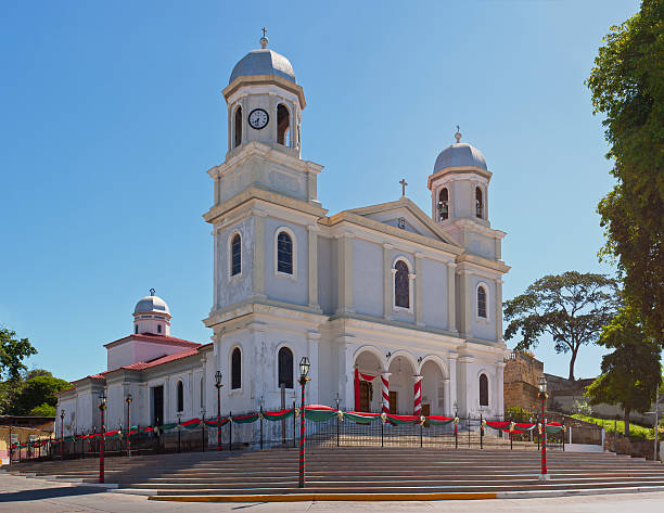 istock Panoramic view of Colonial Church 182058835