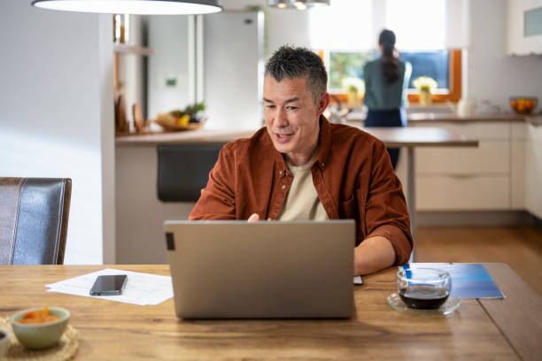 istock Asian Businessman Has Online Meeting 1820590569
