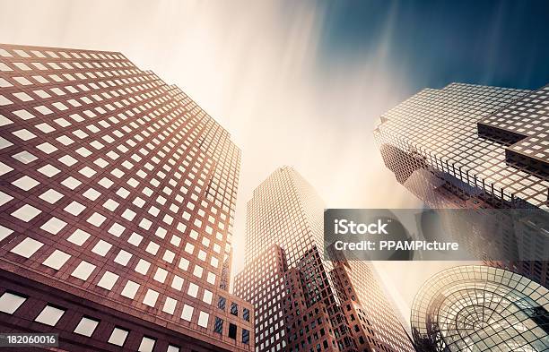 Office Skysraper In The Sun Stock Photo - Download Image Now - Abstract, New York City, New York State