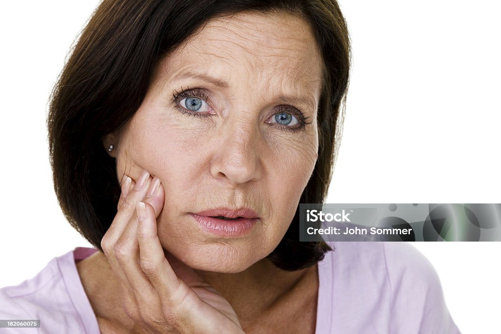 Dojrzała kobieta z Ból zęba - Zbiór zdjęć royalty-free (Kobiety)