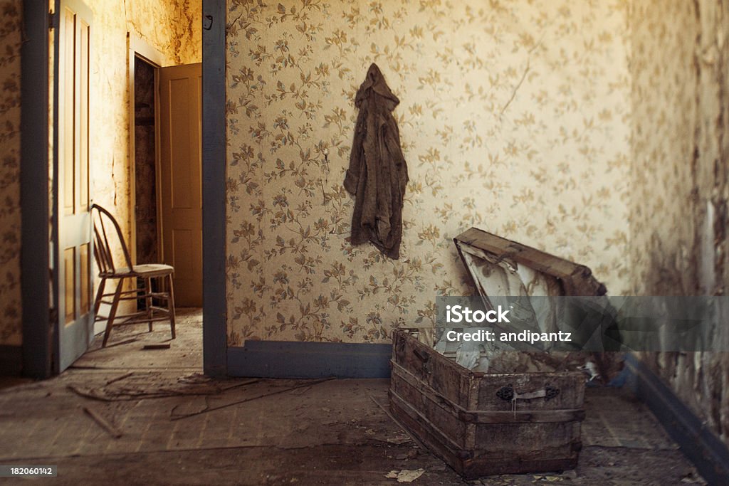 Abandonado house - Foto de stock de Ciudad fantasma de Bodie libre de derechos