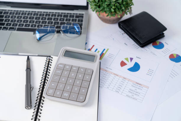 istock The calculator placed on the working desk. 1820603770