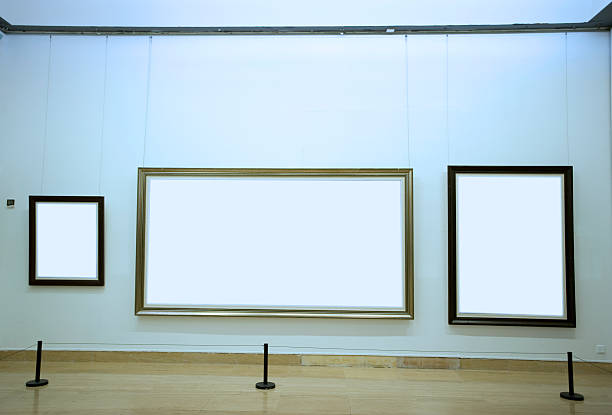 istock Picture frames on the wall at art gallery 182060472