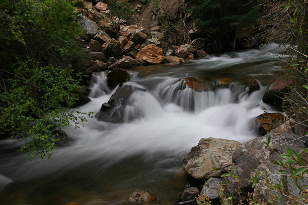 Late Summer Stream stock photo