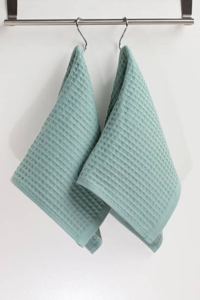 istock cotton fabric of different colors, waffle towel without pattern, macro 1820611251