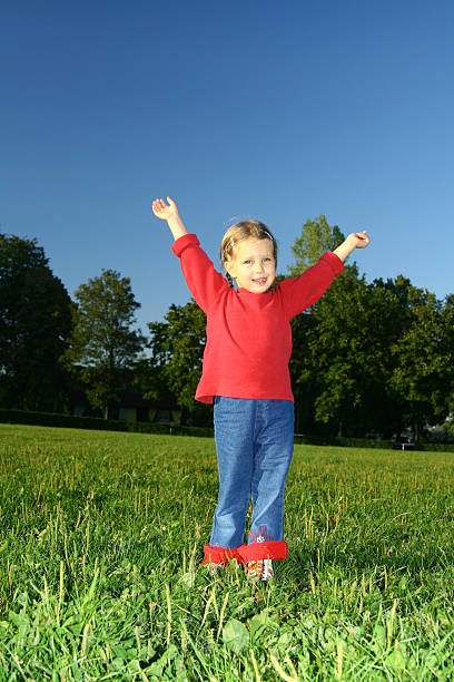 istock Happy little girl 182061181