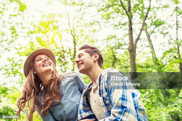 Couple Having Fun In Nature Summer Love Stock Photo - Download Image Now - Fun, Smiling, Women