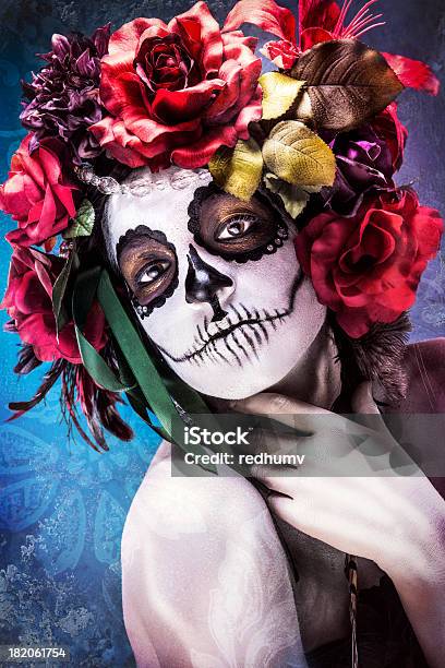 Sugar Skull Beauty Stock Photo - Download Image Now - Sugar Skull, Day Of The Dead, Women