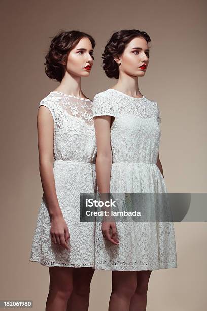 Beautiful Twins Stock Photo - Download Image Now - Twin, Women, Repetition