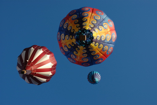Balloons from below