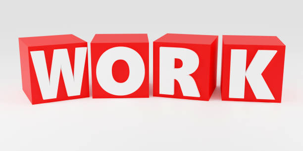 istock Luxury inscription work on red podium, soft light, smooth background, 3d rendering 1820624560