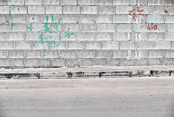 Multicolor Graffiti Background, Abandoned City Wall