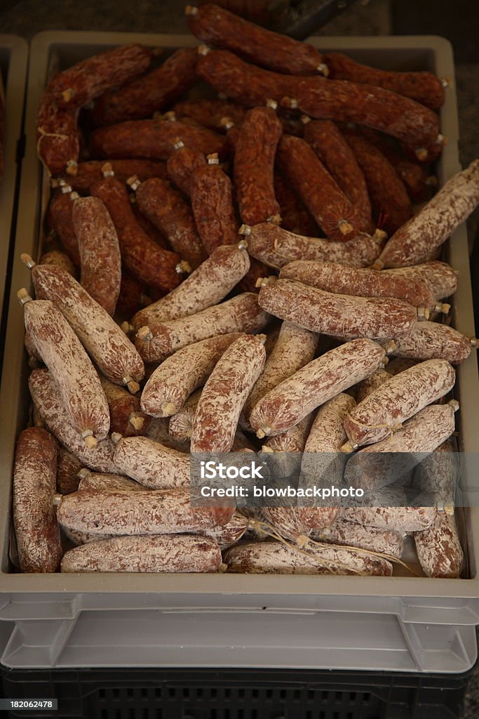 Mercado de produtores: Salsichas holandês - Foto de stock de Amsterdã royalty-free