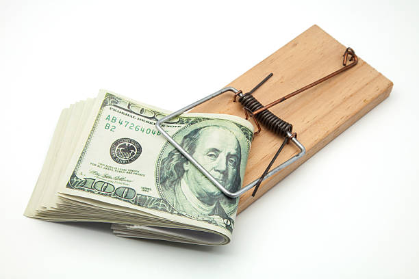 nota de cem dólares - confinamento imagens e fotografias de stock