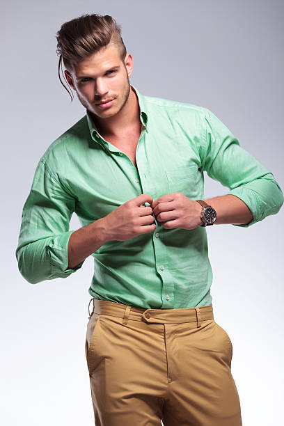 istock casual man undressing 182063275