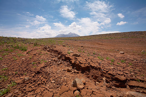 土壌ディテールでアルティプラノ-atacama ,チリ - driest ストックフォトと画像