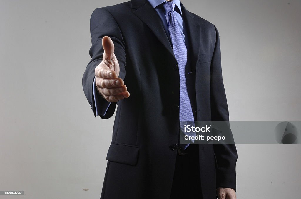Homme d'affaires avec la Main ouverte - Photo de Adulte libre de droits