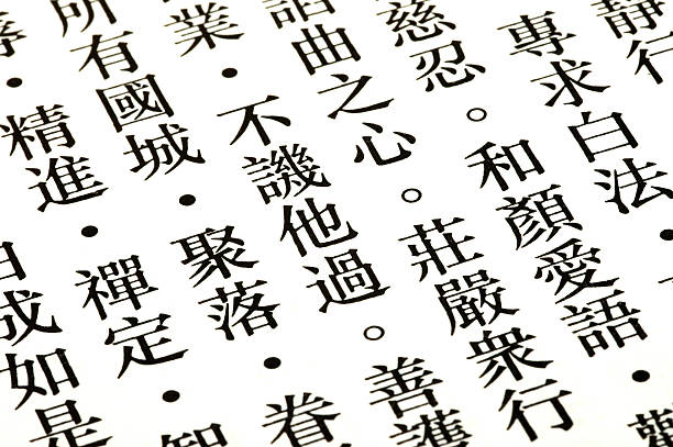 istock Partial page of a Chinese buddhist bible 182064028