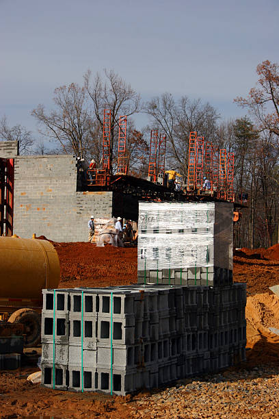 construction site - violence hat toughness blue imagens e fotografias de stock