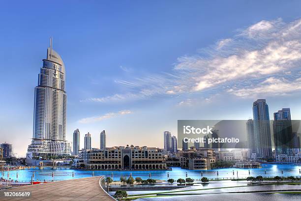 Towers Cityscape Dubai Hdr Stock Photo - Download Image Now - Dubai, Dubai Mall, Cityscape