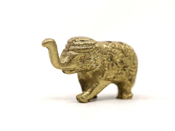 istock elephant statue carved in bronze 1820664194