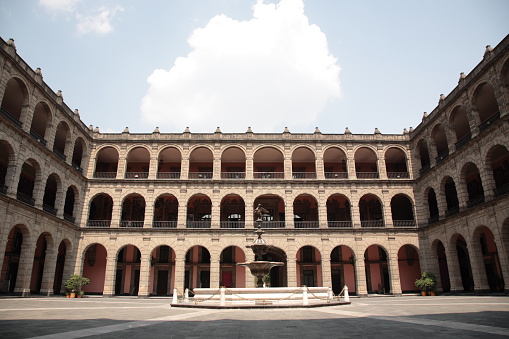 Inside of National Palace, in Zocalo square, Mexico city