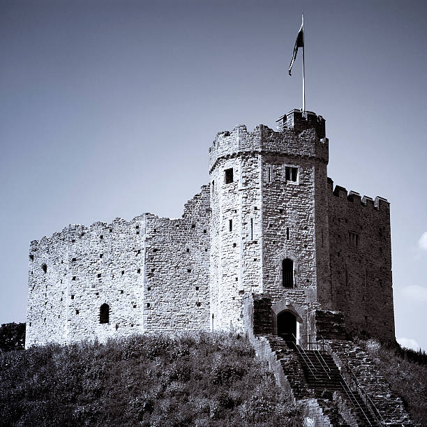 замок кардиффа - castle cardiff wales welsh culture стоковые фото и изображения