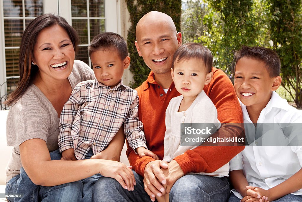 Glückliche asiatischen Familie - Lizenzfrei Familie Stock-Foto