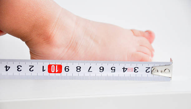 istock measuring feet to a baby 182067908