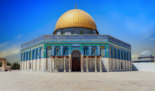 Mosque Dome of the Rock on the Temple Mount Jerusalem