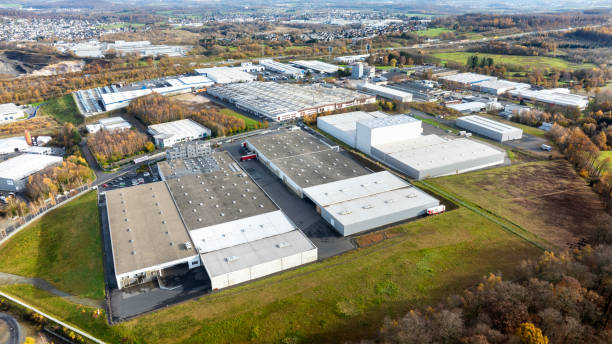 istock Industrial district - aerial view 1820682642