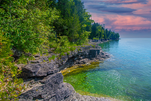 Cave Point, Sturgeon Bay, Door County, Wisconsin