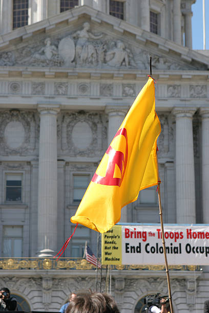 istock Peace Flag at City Hall 182069956