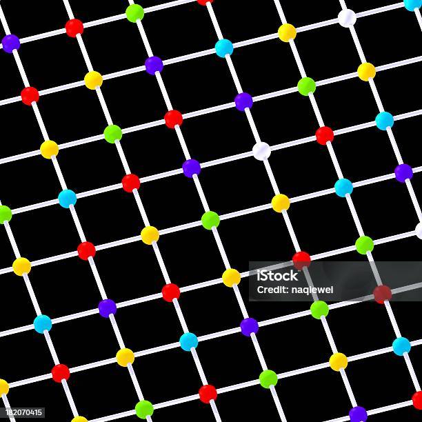 De Colores 3d Modelo Web Con Fondo Negro Foto de stock y más banco de imágenes de Color negro - Color negro, Colores, Cuadrado - Composición