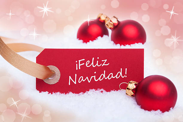 istock Red Label With Feliz Navidad 182073228