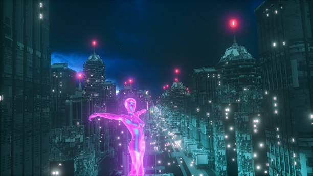 istock a futuristic cyberpunk city(3d rendering) 1820742605