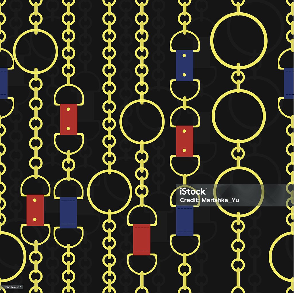 Chain Pattern Shape Seamless Pattern With Chain Stock Illustration - Download Image Now ...