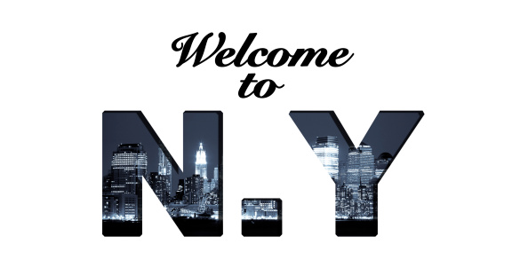Welcome to New York text collage