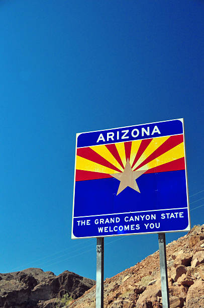 istock USA: welcome to Arizona sign 182075019