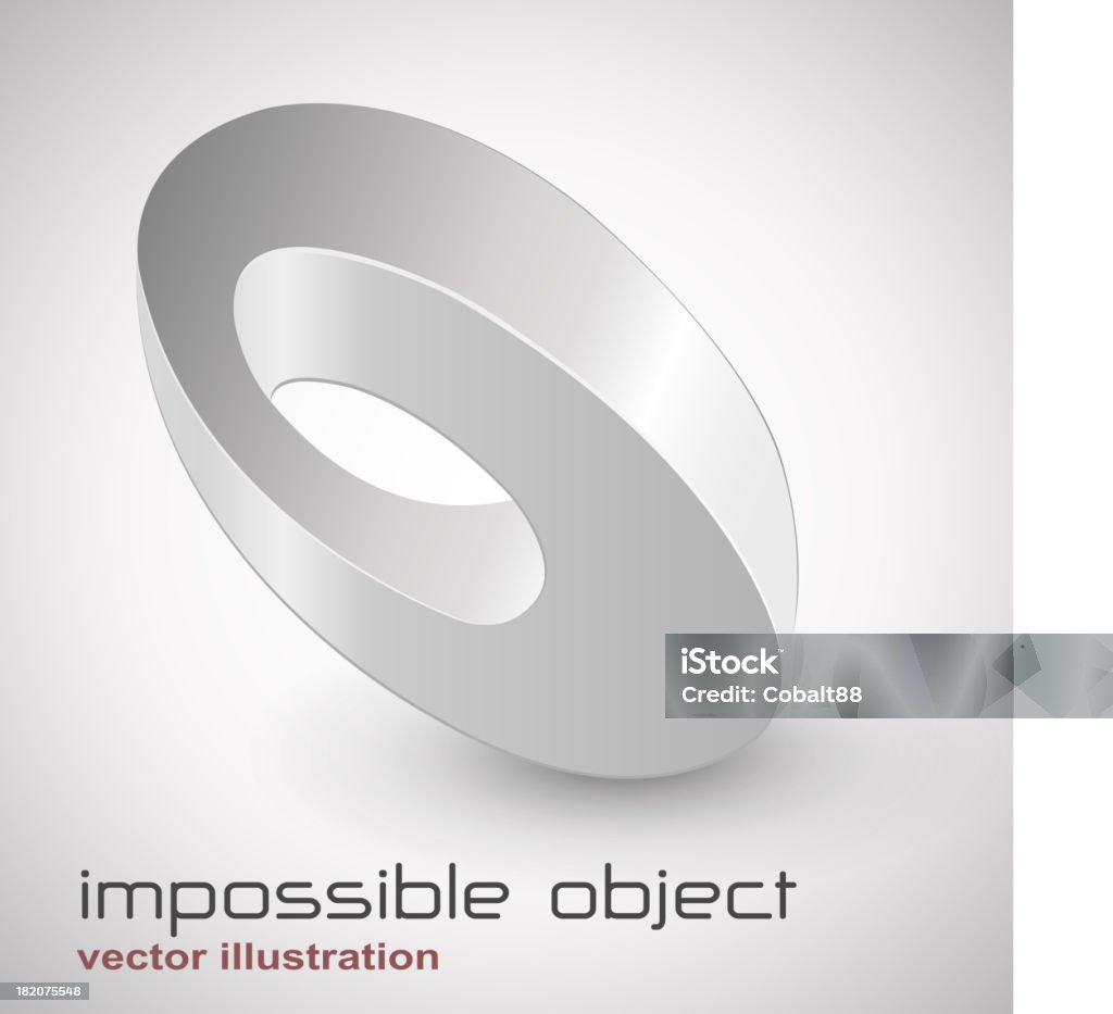 Impossible Object Loop Abstract Loop Design With Words Impossible Object Stock Illustration ...
