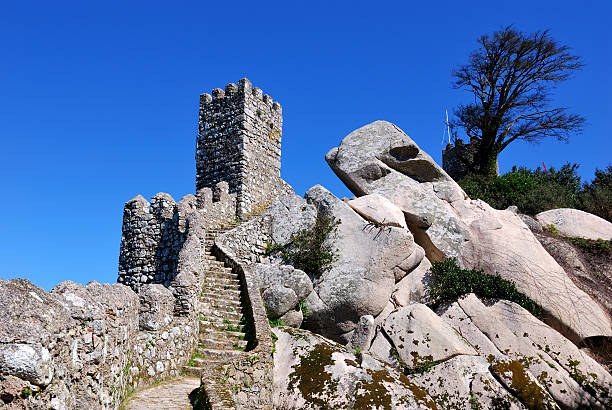 Ruins of moors fortress, dating from 8th century in Sintra, Portugal