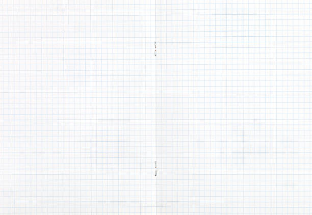 cuaderno cuadrado de extensión doble página - paper notebook ruled striped fotografías e imágenes de stock
