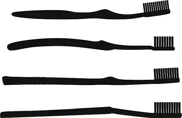 Vector illustration of Toothbrushes